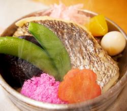 村松公園桜風姫鯛釜めし※単品(お吸い物・漬物付)