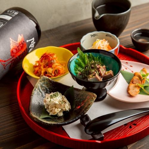 烏の前菜5種盛り（ある日の一例です）