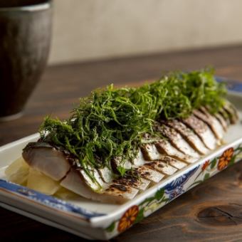 自家製炙りガリ〆鯖