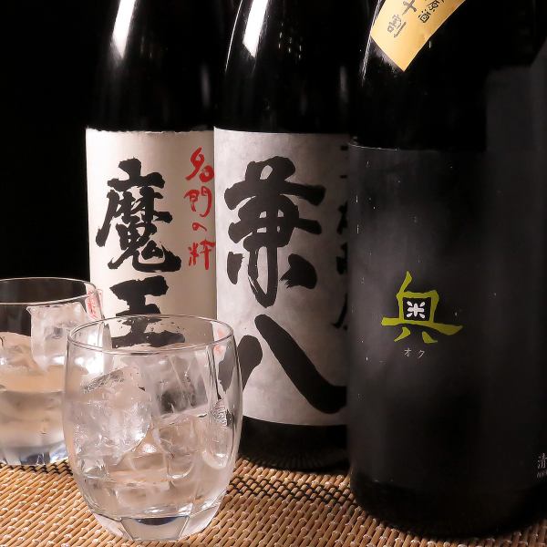 Goes great with yakitori◎Shochu and sake from the owner's carefully selected brands!We also have carefully selected fruit wines and plum wines that are easy to drink even for women◎