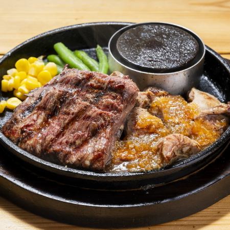 Blade steak (100g) & pork skirt steak