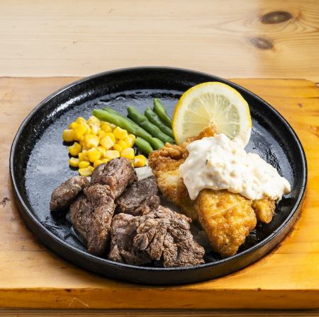 チキン南蛮&ヒレカットステーキ(80g)