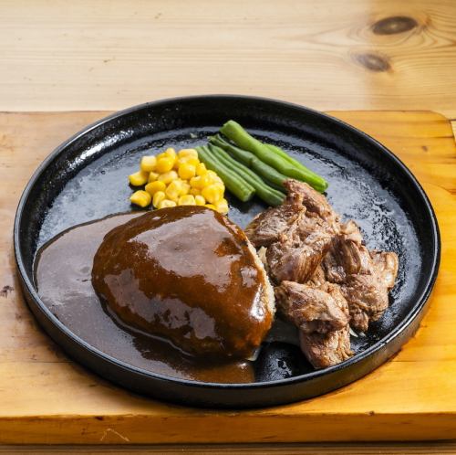 やわらかヒレカットステーキ(80g)&三つ星デミグラスハンバーグ