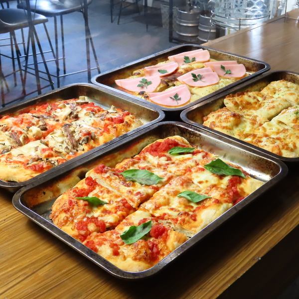 A wide variety of pizzas to choose from!