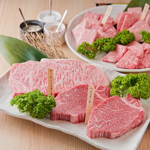 ≪一度は食べてみたい夢の盛り合わせ！≫【超特上】焼肉＆ステーキ盛合せ※4～5人前