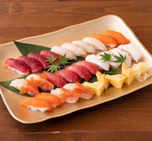 シャリには味わいまろやかな赤酢使用！本格江戸前鮨