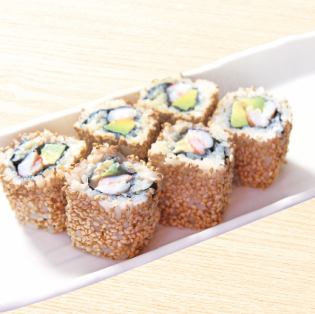 66. Shrimp and avocado roll