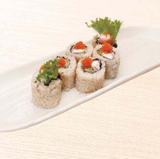 67. Prosciutto and cream cheese salad roll
