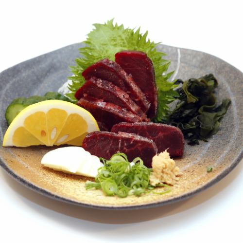 Whale "red meat" sashimi