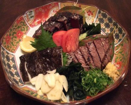 【土佐の宴コース】 Dコース『クジラ・ウツボのタタキ入り』(料理のみ)