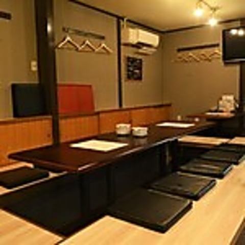 Horigotatsu seating available for large groups.OK for up to 26 people◎