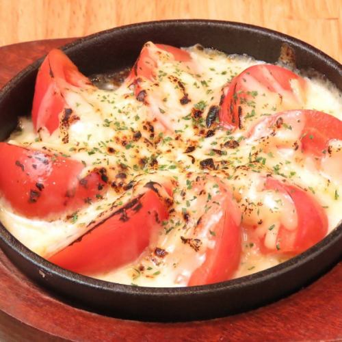 Whole tomato cheese grilled