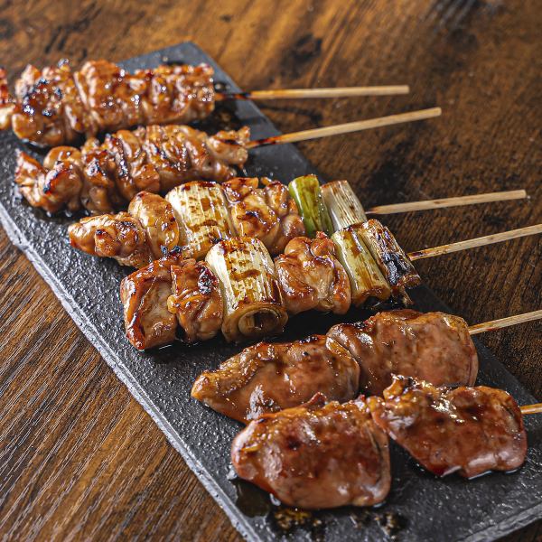 【人気串を一度に味わえる盛り合わせ!】おすすめ3種6本盛り 950円(税込)