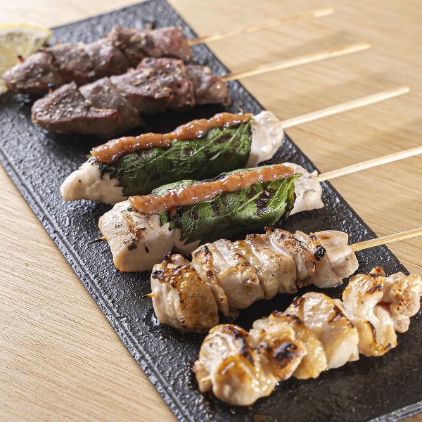 【さっぱりと旨味広がる三種盛り合わせ!】おすすめ3種6本盛り 950円(税込)