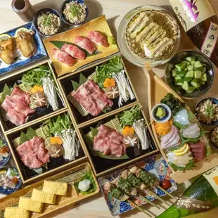特選和牛のしゃぶしゃぶ!豪華刺身5種盛り!お料理10品 +120分飲み放付き8000円⇒7000円