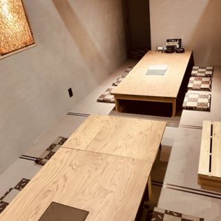 You can also connect two private rooms with sunken kotatsu to hold parties for a large number of people!Please contact us for details♪