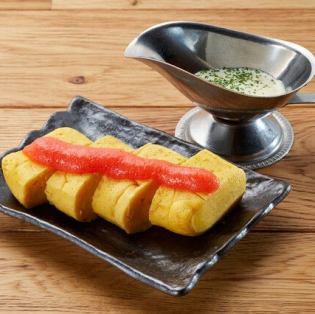 だし巻き玉子 on the 明太チーズ