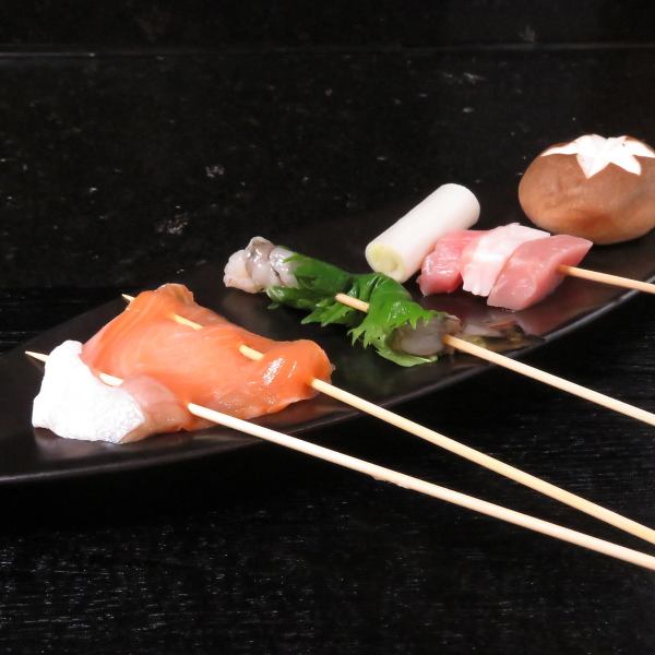 “旬”にこだわった創作串揚げ。その季節美味しいものを