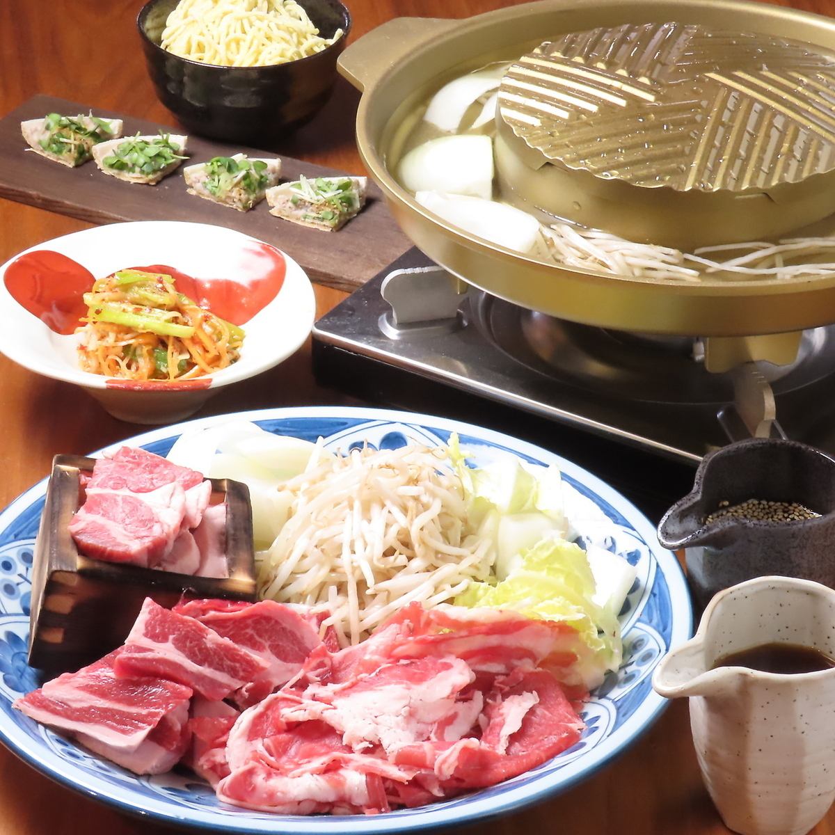 旨みあふれる羊肉を焼肉としゃぶしゃぶで贅沢に堪能