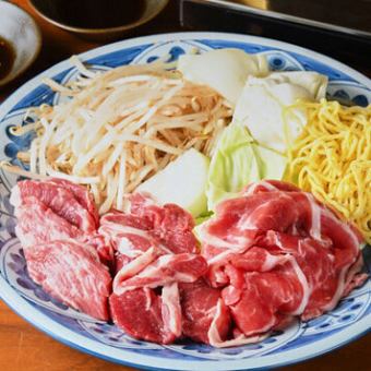 【人気No,1！お手軽にラムを堪能◎】羊セット◆生ラム焼肉2種やラムしゃぶなど♪ 3980円(税込)