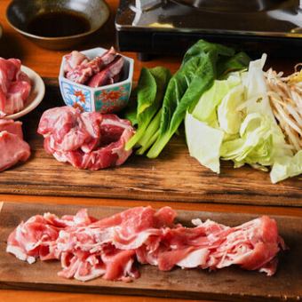【宴会に最適】彩セット◆希少なラムホルモンや焼肉4種にラムしゃぶなど♪ 4980円(税込)
