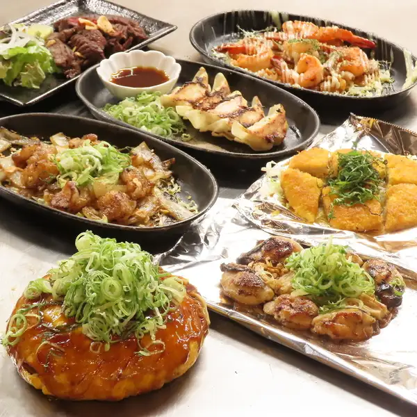 名物お好み焼きに多彩な鉄板料理が勢揃い！心躍る絶品宴会コース