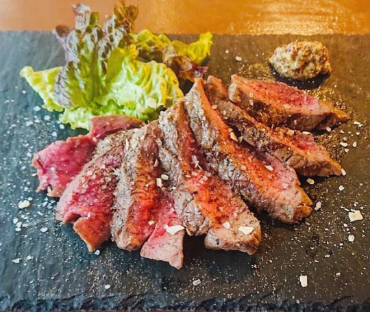 【歓送迎会 高級食材イタリアン飲み放題90分コース】メイン:飛騨牛モモ肉のステーキ