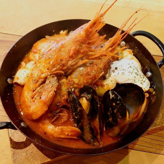 【忘年會/新年派對,滿足的義大利套餐】主菜:馬賽魚湯