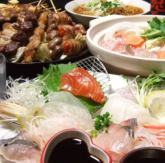 柳橋市場から仕入れた鮮魚を贅沢に使う『刺身の盛り合わせ』など拘り料理が盛り沢山♪