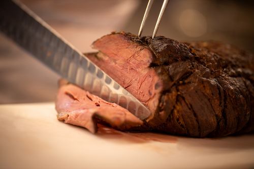 The most popular roast beef is very satisfying in terms of volume and taste