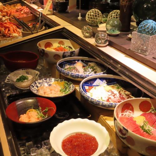 3 types of seafood bowl