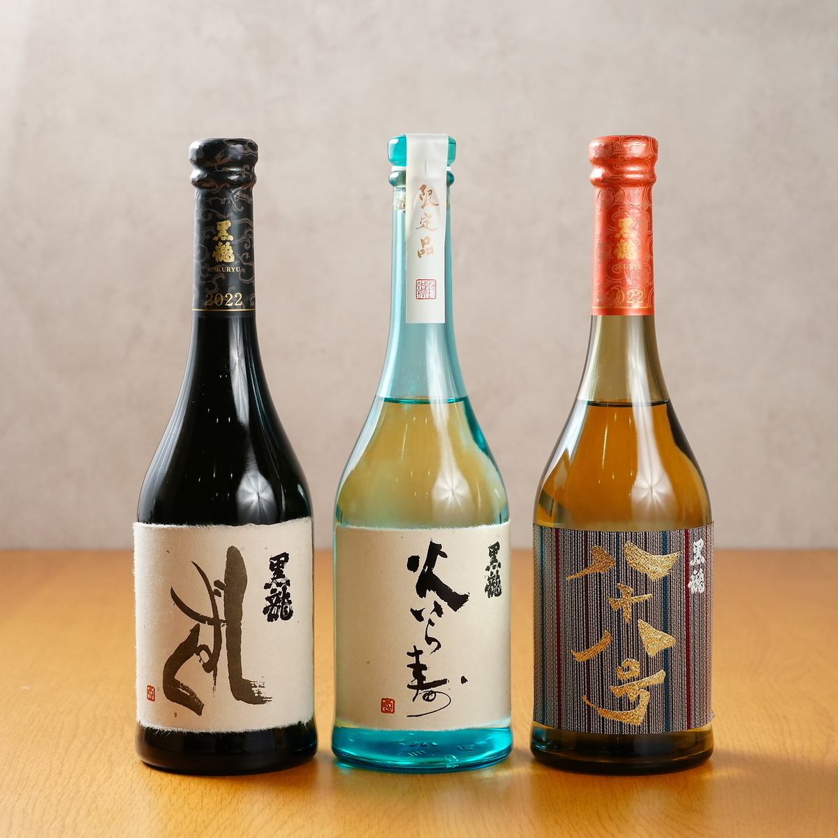 We offer sake that is not available in the market!