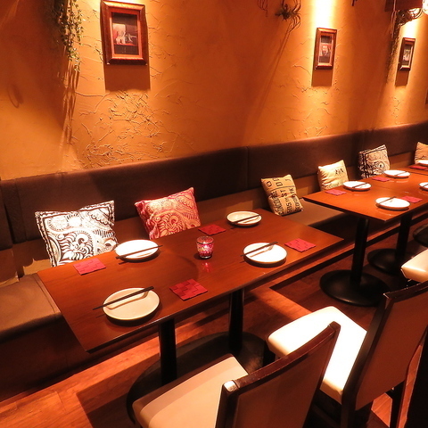 Our seating is spacious, allowing you to enjoy your meal in comfort.