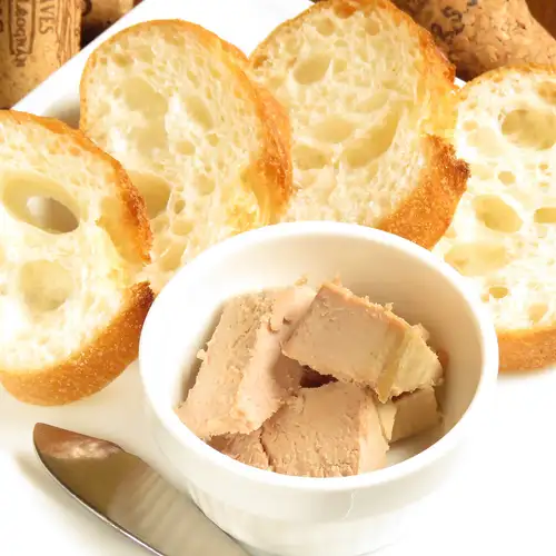 Truffle-flavored liver pâté