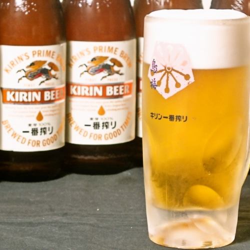 All-you-can-drink for 90 minutes including beer 2,500 yen