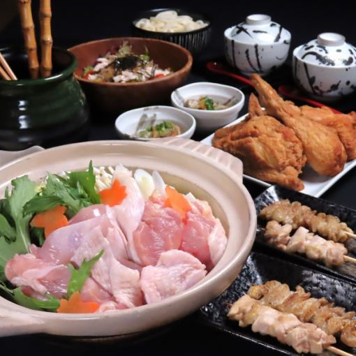 【10月～】新潟名物！半身揚げ付き全8品＋100分飲み放題6000円(税込)