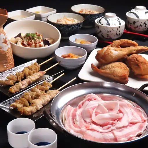 【10月～】新潟名物！半身揚げ付き全8品＋100分飲み放題6000円(税込)