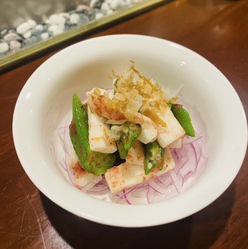 シンプル山芋の刻みわさび醤油