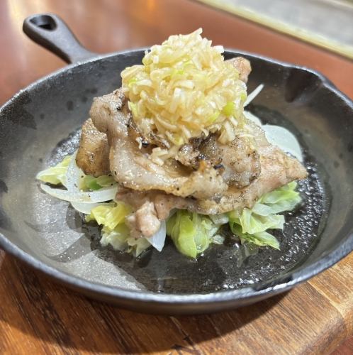 あぶり鶏せせり ねぎ塩焼き