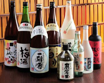 Various shochu and sake throughout the country.Plum wine, fruit liquor and so on.
