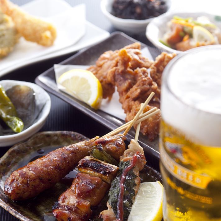 お鍋や炭火焼鳥など全7品120分飲み放題付4,500円税込