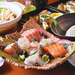 鮮魚のお造り五品盛り