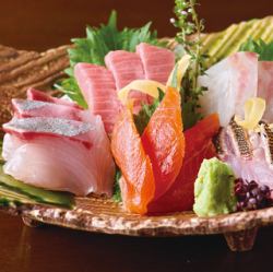 鮮魚のお造り五品盛り