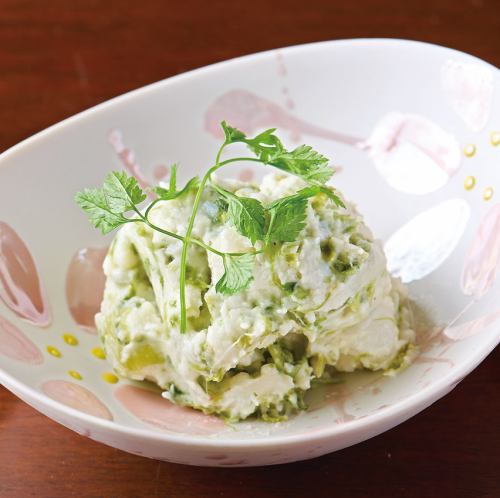 生海苔と新玉葱のポテトサラダ