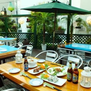 A Vietnamese garden with a terrace♪ Large parties are possible◎ Perfect for friends, girls' parties, or company gatherings♪