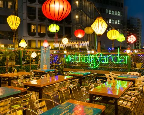 [Beer Garden 2024 is now open] Vietnam Garden, which is equipped with a terrace, will be hosting a beer garden again this year! We are also accepting reservations for large company parties. ◎ It can be used for a variety of occasions, from large to small groups.