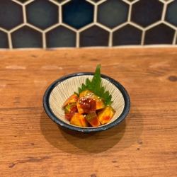 チャンジャとアボカドの和え物