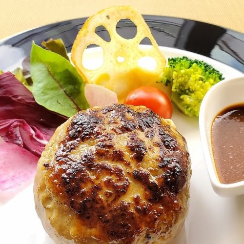 Echigo Golden Pork Hamburger Steak - Demi-glace Sauce or Yuzu Soy Sauce Sauce