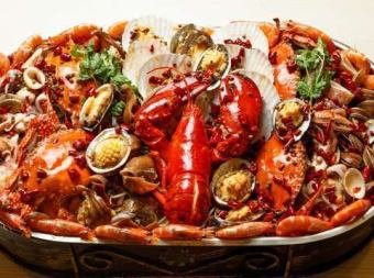 Reservation only "Seafood hotpot" is a Sichuan-style stew pot full of seafood!!