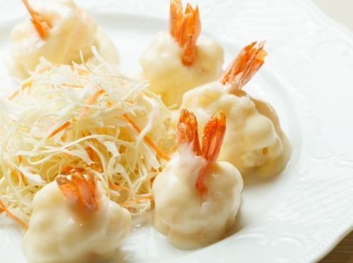 Fuki Etsukyu / Shrimp with mayonnaise